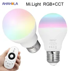 2,4 г Mi. Light Умный домашний светодиодный светильник лампа 110 В 220 В E27 E14 GU10 RGBW RGB + CCT умная лампа Milight умные лампы