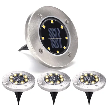 

Thermal Pin 8led Solar Stainless Steel Underground Lamp Outdoor Insert to Courtyard Garden Lawn Lamp Street Lamp Waterproof