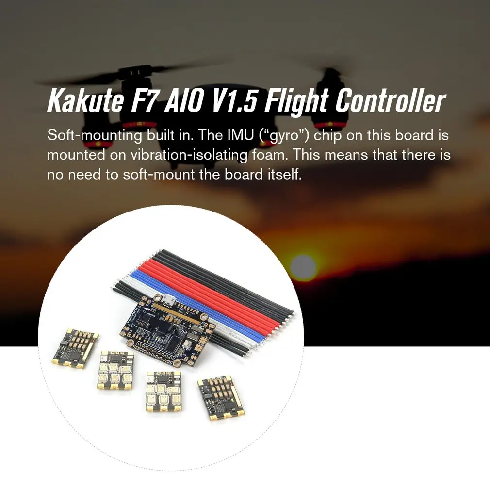 Holybro Kakute F7 AIO F7 V1.5 Контроллер полета w/OSD BEC и 4 шт. 65A BL_32 Tekko32 F3 металлический ESC комбо для радиоуправляемого дрона запчасти