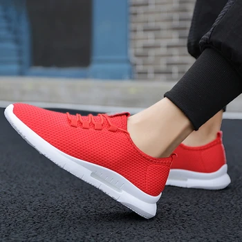 

Men's Casual Sneakers Breathable Fashion Comfortable Walking Shoes Mesh Cloth Lightweight Male Running Shoes Sapato Masculino