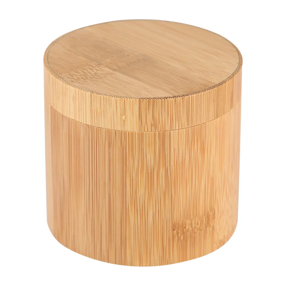 

Cylinder Pure Bamboo Wood Watch Box Natural Environmental Protection Wooden Storage Boxes Hot Wristwatch Gift Box