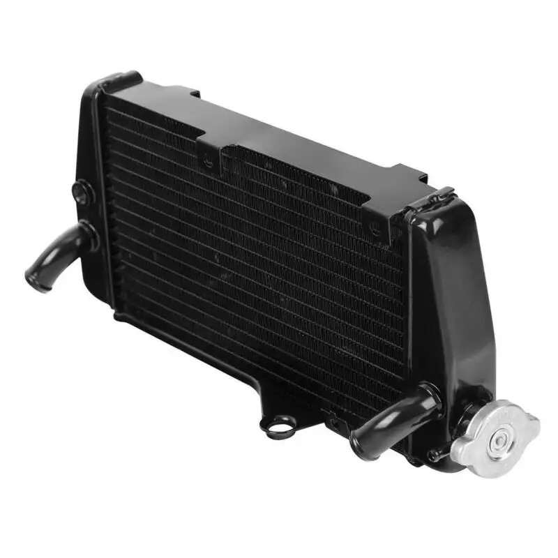 Черный радиатор двигателя в сборе для Kawasaki KL650 87 07 KLR650 91 07|Охлаждение и аксессуары|