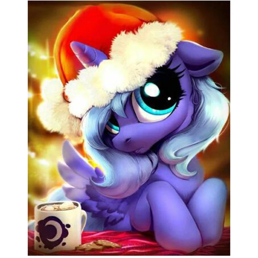 Алмазная 5d картина сделай сам мультяшная принцесса пони вышивка крестиком