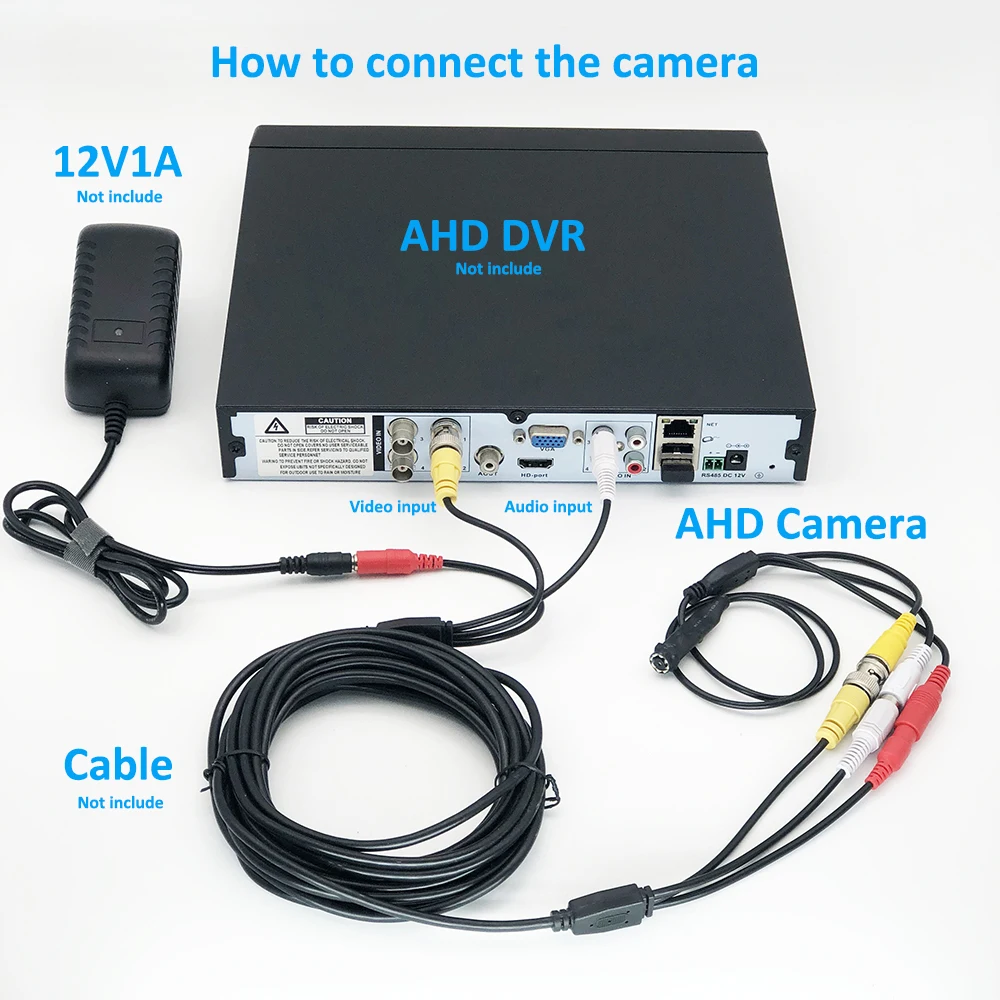 1080P 720P Mini AHD Security Surveillance Camera CCTV Video Audio Camera For HD AHD DVR System