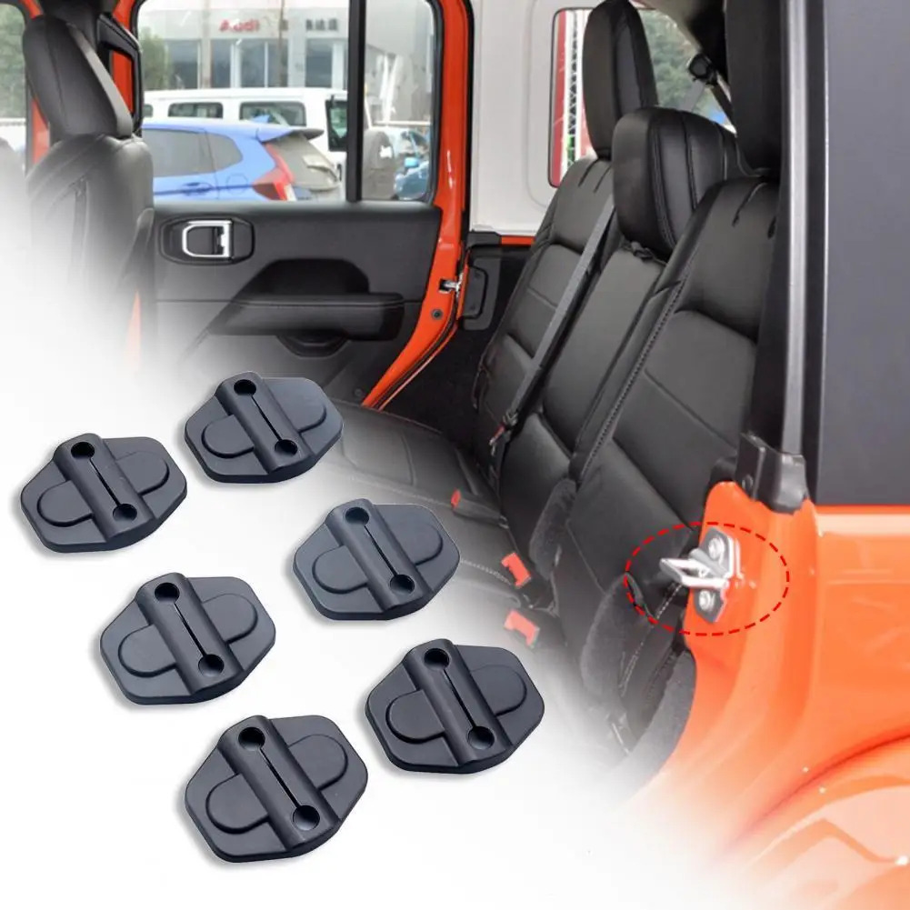 

6 шт., защитные крышки для дверей автомобиля Jeep Wrangler JL JLU 2018-2019