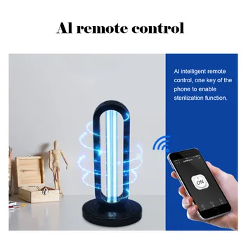 

UV Disinfection Ozone Lamp Remote Control Germicidal Sterilizer Light Air Sanitizer Eliminators 220V/110V House Sterilization