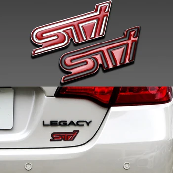 

Car Styling 3D Metal STI Emblem Auto Body Rear Trunk Stickers Front Grille Badge For Subaru XV Legacy Forester Impreza STI WRX