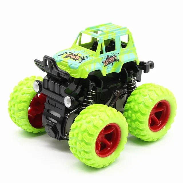 Mini Inertial Off-Road Vehicle Pullback Children Toy Car Plastic Friction Stunt Car Juguetes Carro Kids Toys For Boys 4