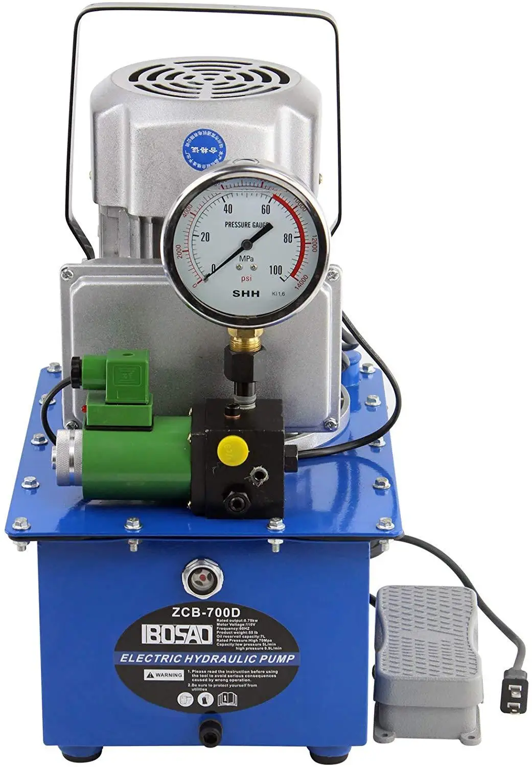 Электрический гидравлический насос с электромагнитным клапаном 70 МПа