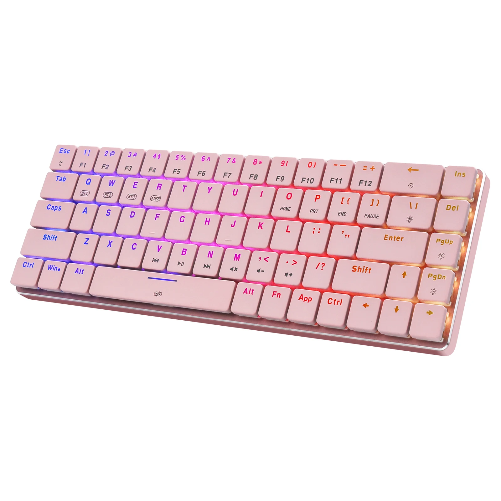 60% Wireless Mechanical Keyboard, Bluetooth 5.0, USB Dual Mode , Low RGB Backlit 69 Keys for PC Laptop Cell Phone|Keyboards| - AliExpress