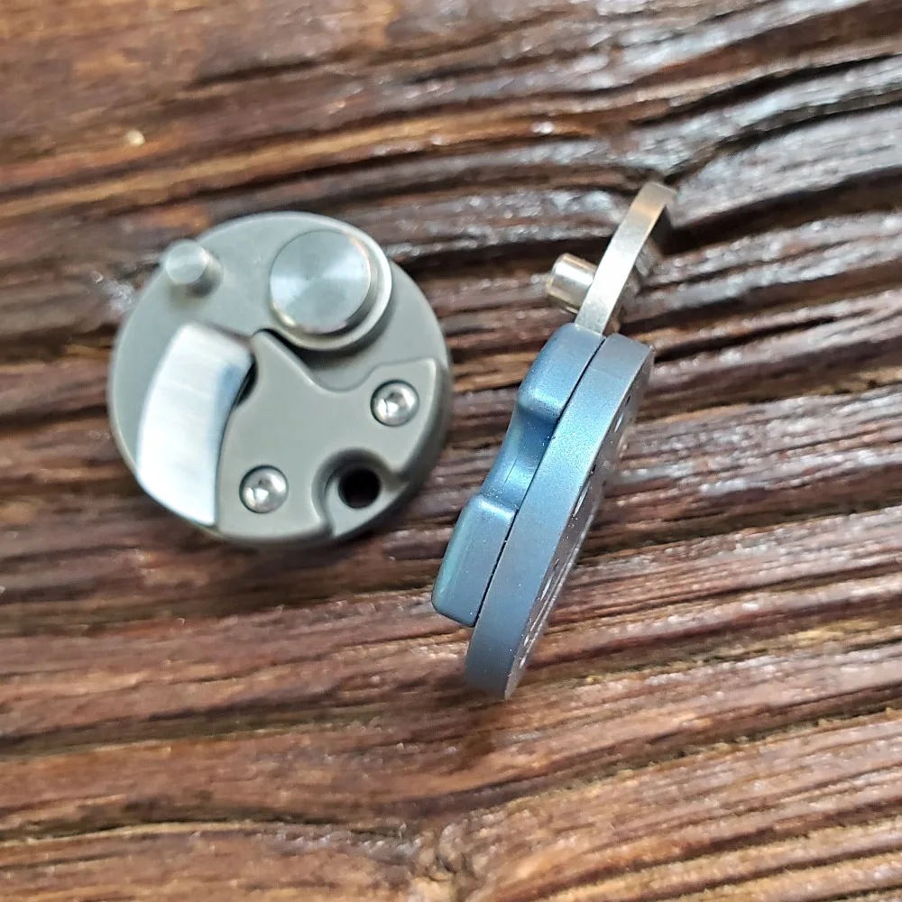 JSSQ монета нож-коготь титановая ручка D2 лезвие мини брелок карманные складные ножи Открытый Отдых нож выживания s EDC инструменты