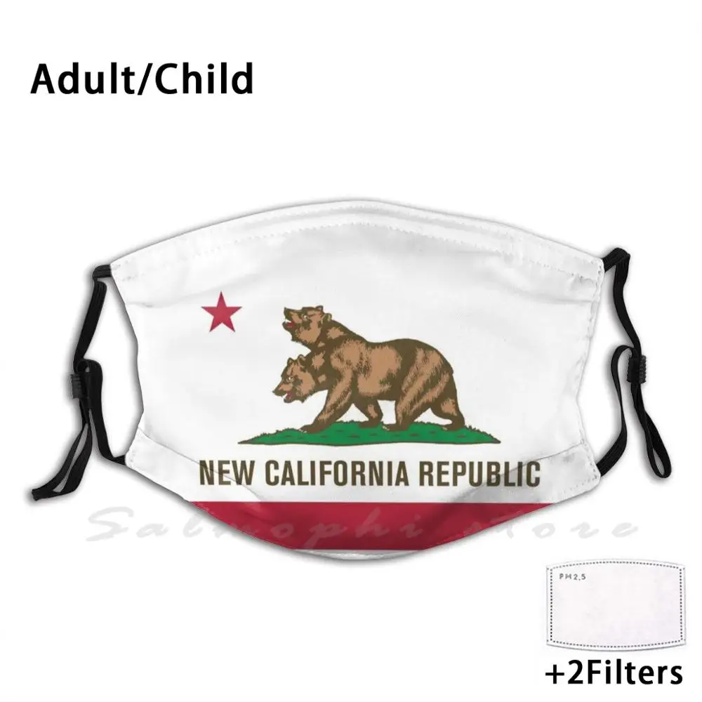 Mask New California Fall Out Republic Gg Ez Game Videogame 1Up Freak Gamer Geek Nerd Cool Ncr Rnc Mojave Capital | Аксессуары для