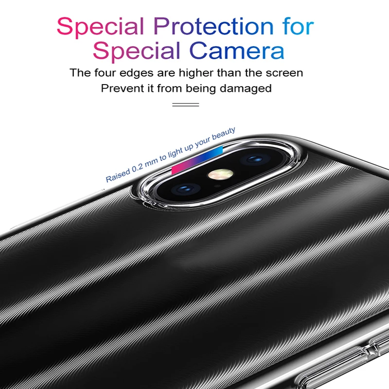 Чехол для телефона Baseus iPhone X Ультратонкий чехол с градиентом цветные чехлы
