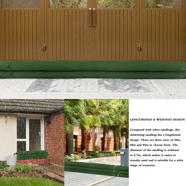 Vászon Homokzsákok Vízszigetelő Ingatlan Otthon Megvastagodott Esős Évszak És Hurrikánok Árvízálló - Image 6
