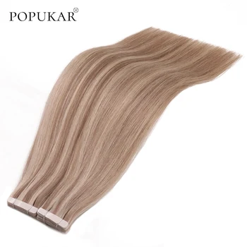 

Popukar Straight VB# 40pcs Ombre Balayage Tape In Remy human hair extension brazilian skin weft