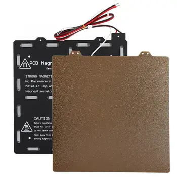 

3D Printer Magnetic Heated Bed 235x235mm 24V + Gold Powder Plate Replacement Accessories New