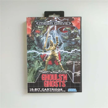 

Ghouls 'N Ghosts - EUR Cover With Retail Box 16 Bit MD Game Card for Sega Megadrive Genesis Video Game Console