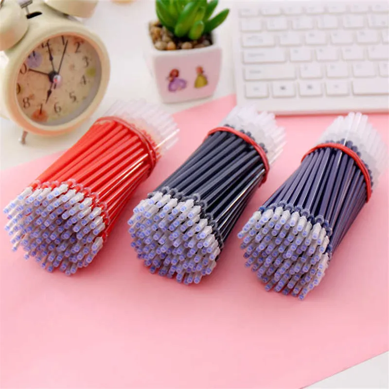 0.38mm 20pcs/bag Gel Pen Refill Office Signature Rods Red Blue Black Ink Refill Office School Stationery Writing Supplies