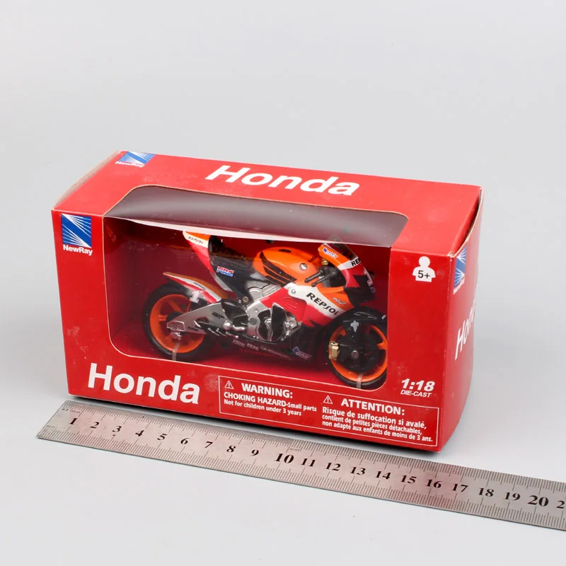 1/18 шкала новая-ray Honda RC212V rider № 1 Ники Хэйден 2007 moto велосипед moto rcycle гоночный gp игрушечные модели автомобилей хобби