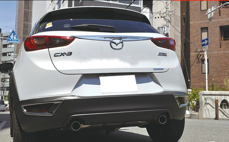 Задняя Крышка багажника из АБС хрома крышка для 2016 2017 2018 Mazda CX 3 CX3 Аксессуары