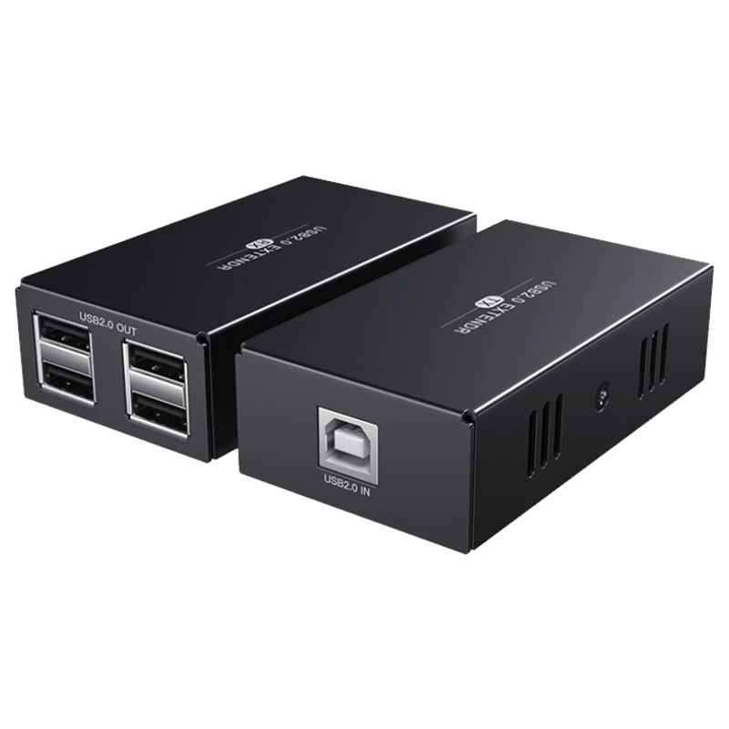 USB Extender 1 in 4 Out USB2.0 to RJ45 Extender 50