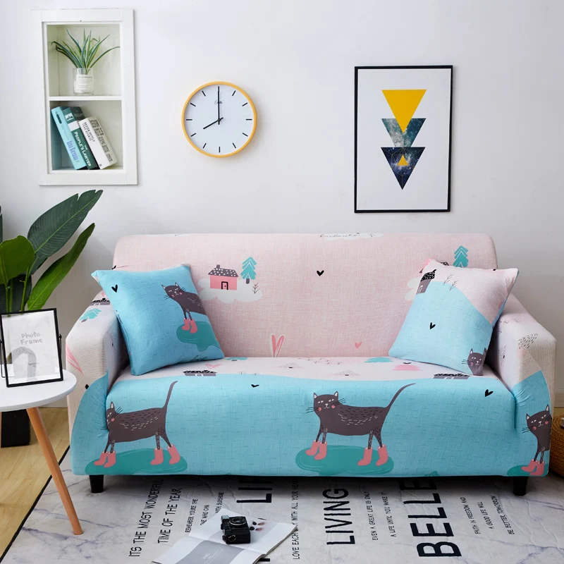 L Покрывала для дивана стрейч протектор мебели полиэстер Loveseat Ipad Mini 1/2/3/4-seater крышка кресла для Гостиная - Цвет: L