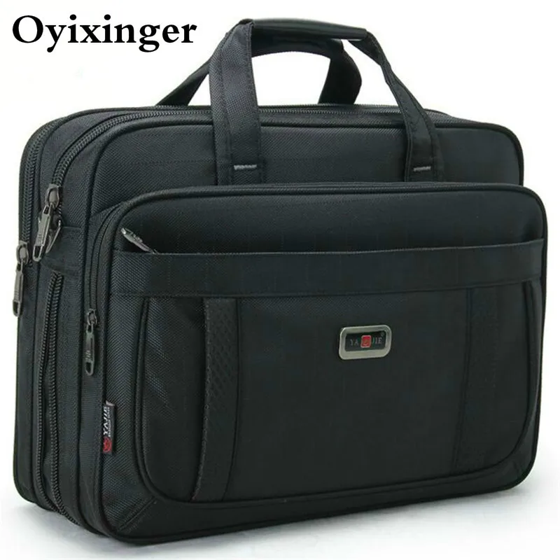 US $43.70 Classic Men Laptop Handbags Male Business Shoulder Bag Office Bags Gentleman 156 Computer Handbag High Quality Durable Oxford