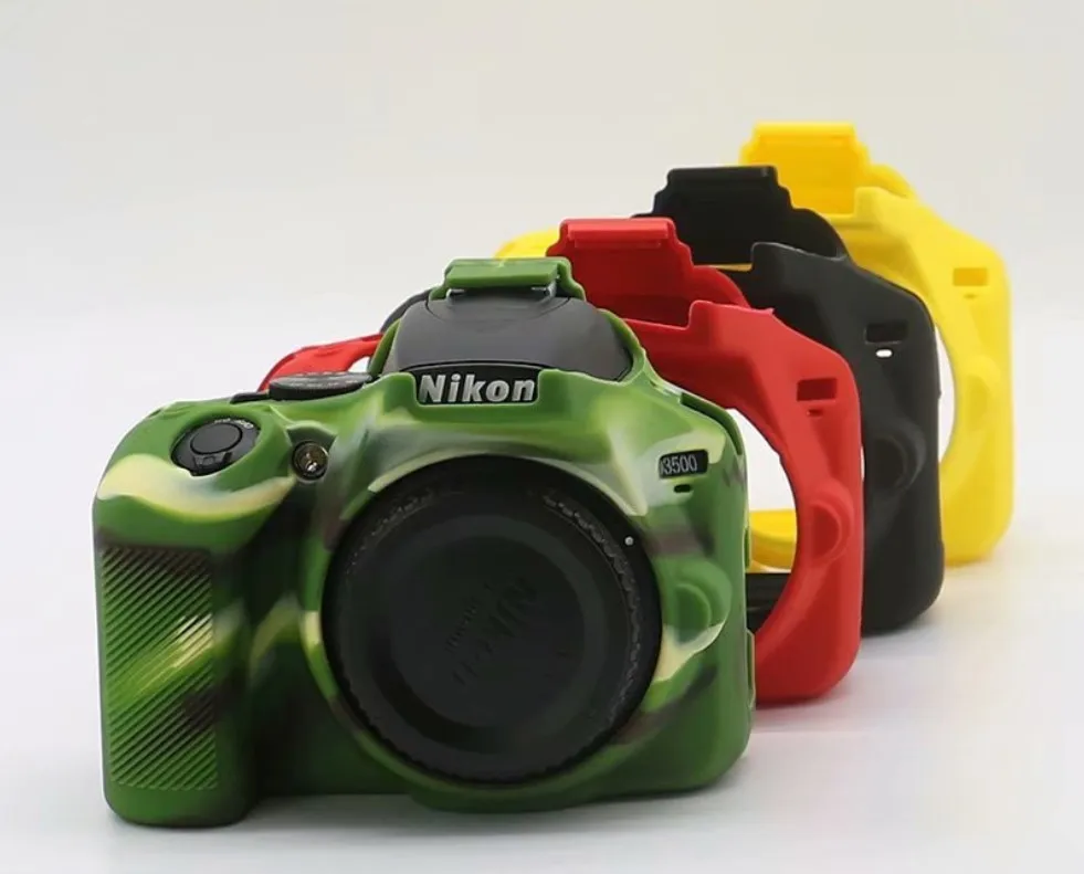 Мягкий силиконовый защитный чехол для камеры Nikon D3400 D3500 dslr, 1 шт