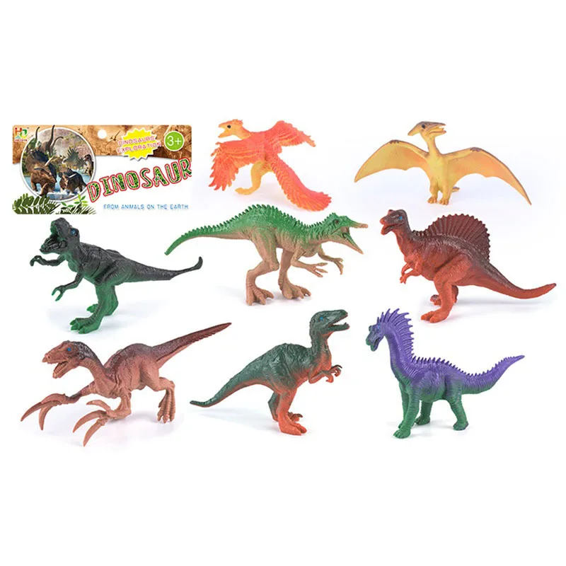 

Jurassic Dinosaur Model Children Model Static Plastic Solid Dinosaur Toy Animal T-Rex Set