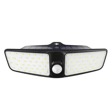 Беспроводной 80 светодиодов Солнечный Точечный светильник s Открытый Солнечный садовый светильник датчик движения IP65 водонепроницаемый настенный светильник с широким углом Светильник ing