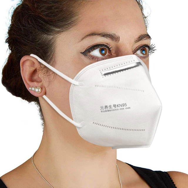 US $13.72  1-100pcs N95 Adult Vertical Folding Nonwoven Dust Mask Pm 2.5 Respirator Mouth Mask Gauze Antivirus