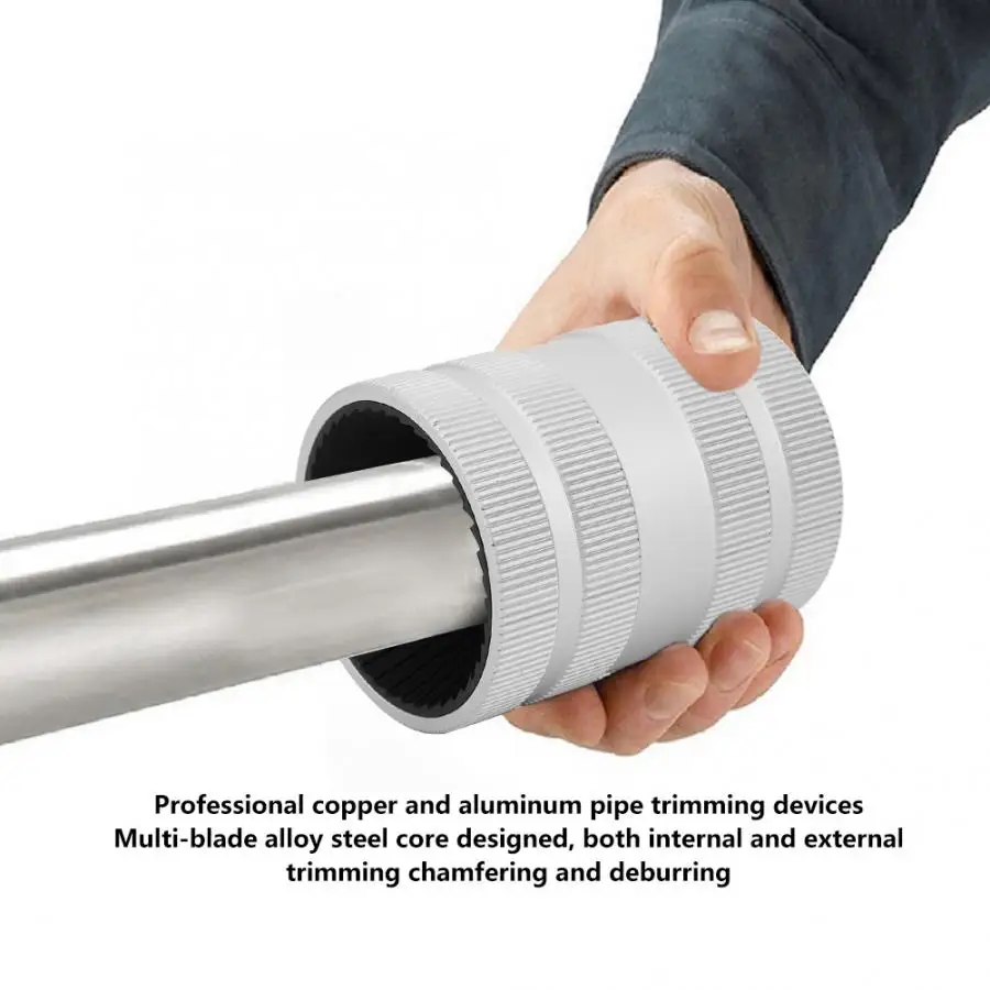 8-54mm Pipe Reamer Stainless Steel Copper Aluminium Metal Tube Deburring Chamfering Tool Tube Remove Burr Tool 3 Angle Scraper 