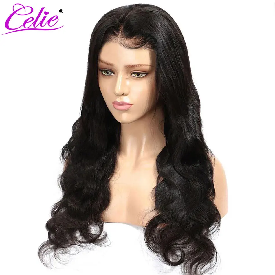 Celie Body Wave 360 Lace Frontal Wig For Black Women Body Wave Wig 28 30 Inch Lace Front Human Hair Wigs 200% Wigs