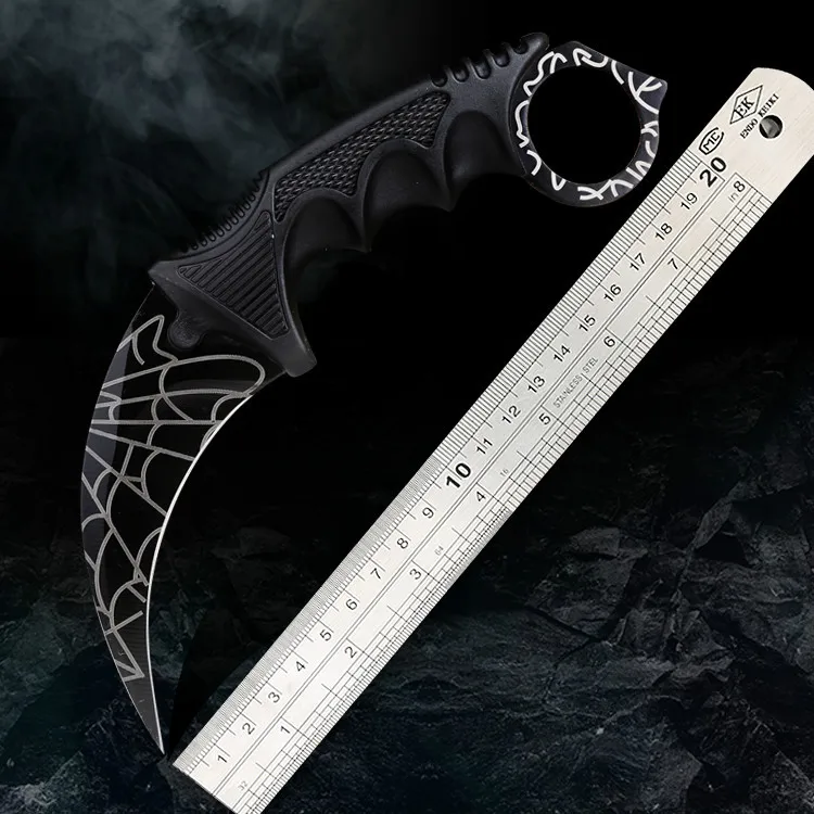 

CS Cutting Blade Straight Knife Cutting Blade Sharp Game Cutting Blade Wolf Warriors Cutting Blade Outdoor Mini Defensive Campin