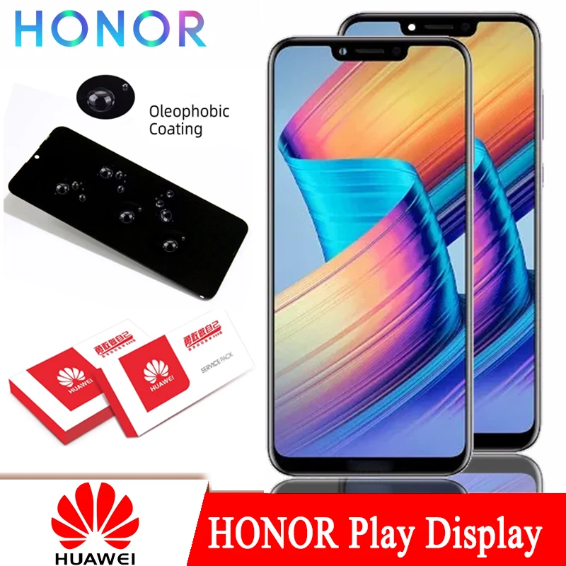100% Оригинальный 6 3 ''ЖК-дисплей с рамкой для Huawei Honor Play COR-L29 дисплей сенсорный