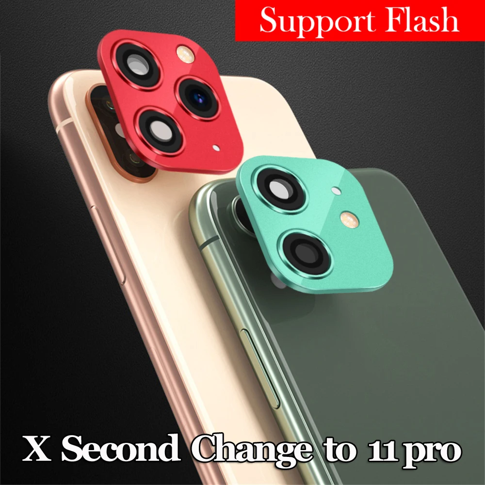 Новинка 3D вспышка защита объектива камеры наклейка чехол из закаленного стекла