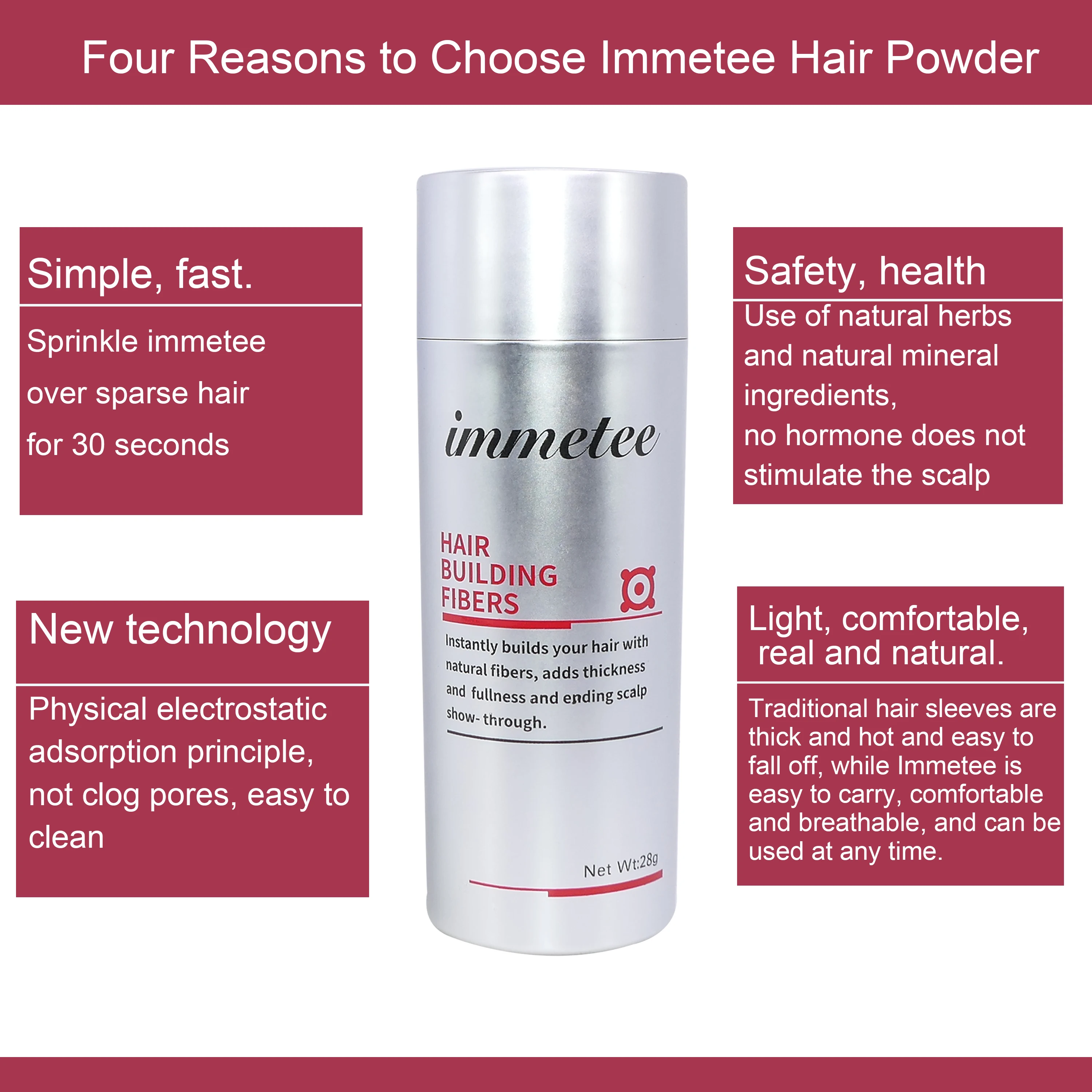 Hair Building Fiber 28g For Hair Thickenning Best Hair Loss Treatment