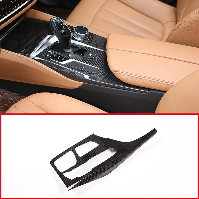 

Real Carbon fiber For BMW NEW 5 Series G30 2017 2018 Center Console Gear Shift Panel Cover Trim Car Accessories LHD