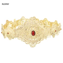 Марокканские традиционные кафтаны ремни в Золотой площади пряжки ремня с полым цветком цепи арабский роскошные ремни свадебного платья