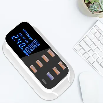 

8 Ports Quick Charge 3.0 Led Display USB Charger For Android iPhone Adapter Phone Tablet Fast Charger For xiaomi huawei samsung