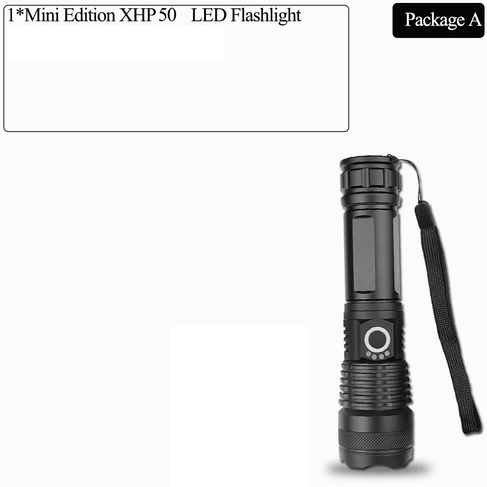 Самый мощный XLamp xhp70.2 самый мощный светодиодный светильник-вспышка usb фонарь с зумом xhp70 xhp50 18650 или 26650 светильник с аккумулятором - Испускаемый цвет: Package A