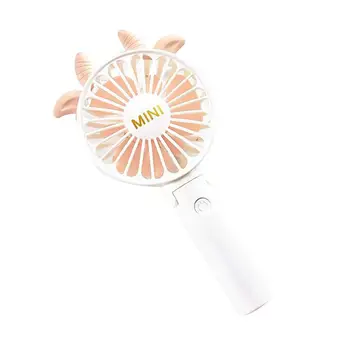 

Handheld Mini Fan Portable Rechargeable Built-In Battery USB Port Fan Handy Cute Cooling Blue Pink Plastic Home Office Outdoor