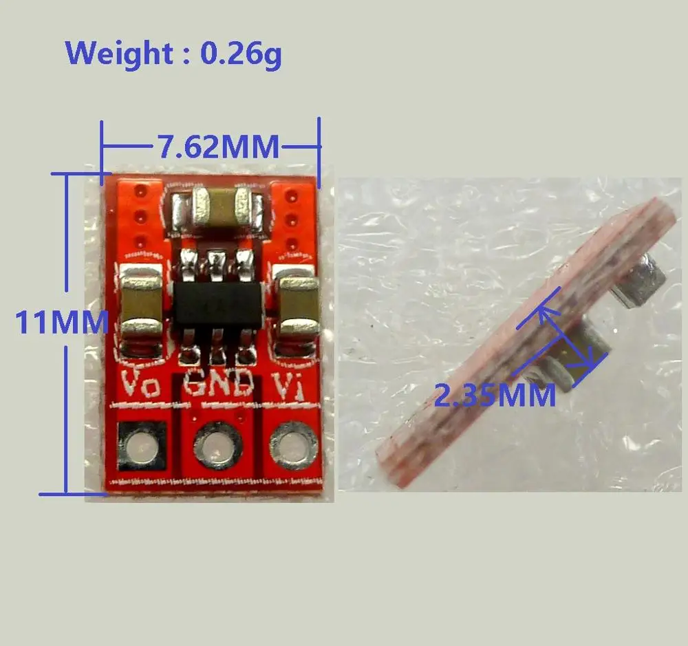 

2pcs DD0505MD 250MA SMD 3.3V 3.7V 4.2V to 5V Charge Pump DC DC Converter Boost Step Up Power Module