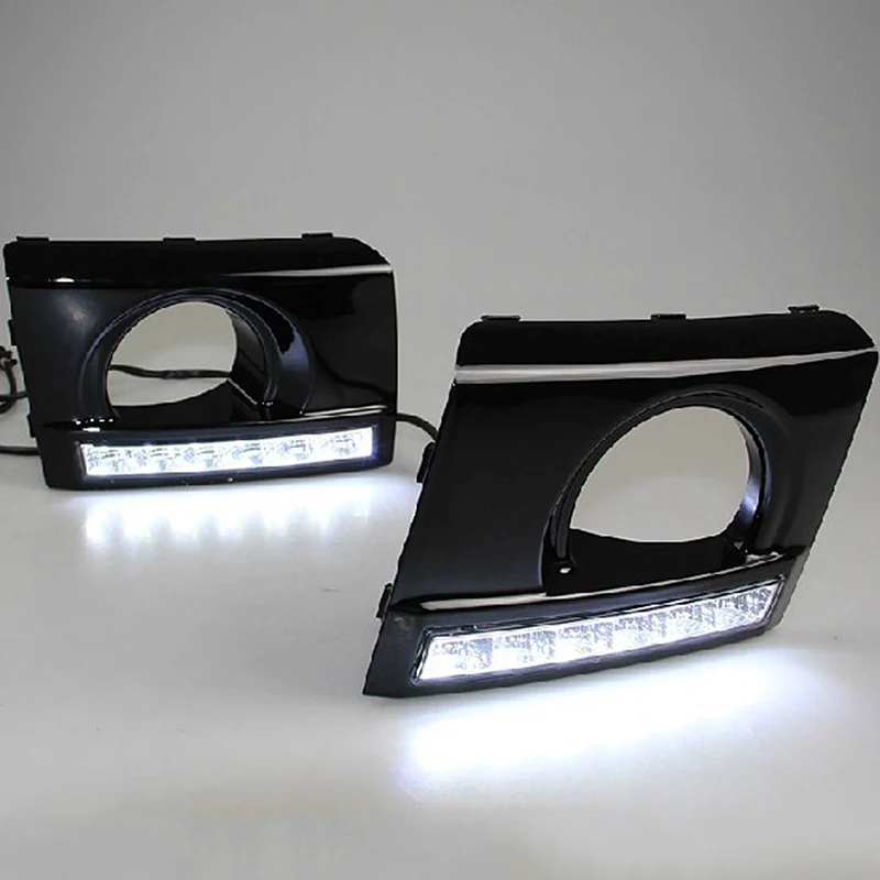 2 шт. для hyundai Tucson 2005-2009 6000K белый светильник Светодиодный дневной ходовой светильник DRL Автомобильная противотуманная фара