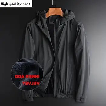 

Cap Men's Coat, Men's Premium Coat and Velvet Jacket, Fall and Winter Folding Jacket, Large 4xl Men's Coat