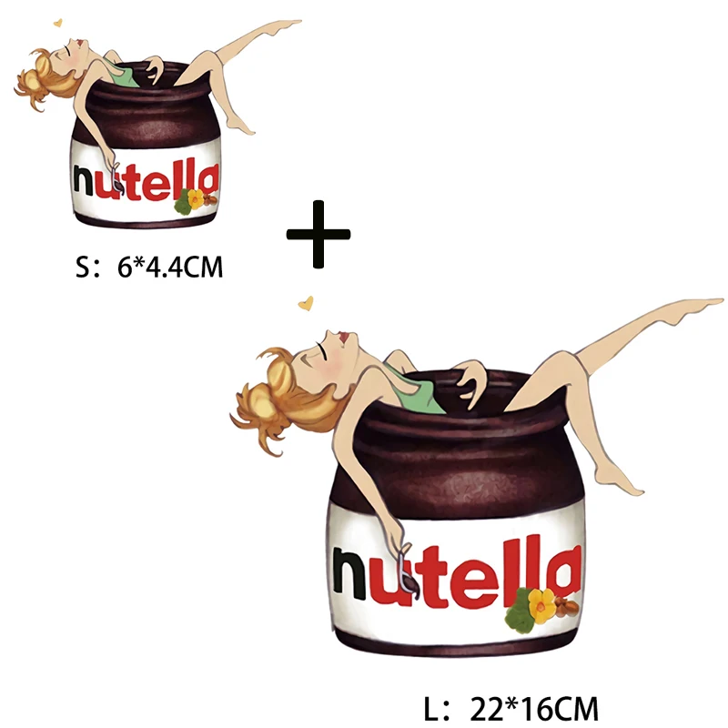 Нашивки Pulaqi Nutella для одежды детская футболка платье Термотрансферная наклейка на