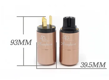 

Accuphase 40th US AU EU Schuko Power plug IEC commector For Amplifier CD player DAC power cable