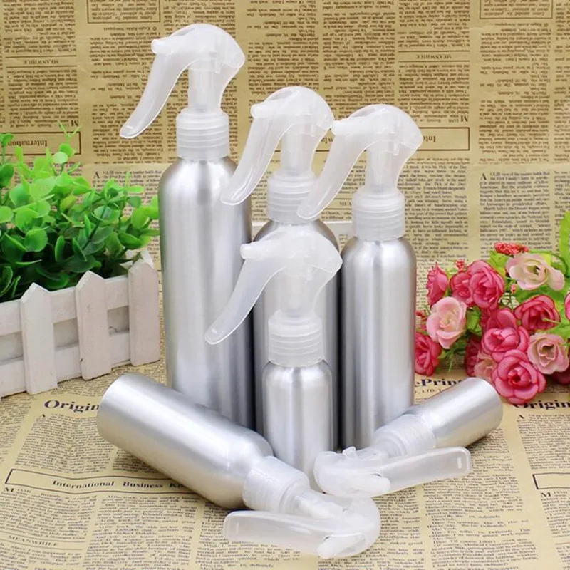 

1Pcs 30/50/100/120/150/250ml Aluminum Bottle Spray Bottle Fine Mist Cleaner Can Fill Bottle Spray Bottle Home Travel Container