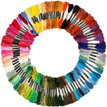 

Promotion! Embroidery Floss 100 Pcs Cotton Cross-Stitch Thread-Friendship Bracelet String-Jewelry Craft Floss 8M/Piece