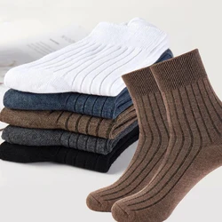 Men's Socks 2021 New Fashion Striped Cotton Men Crew Socks Mesh Style Breathable Antibacterial Solid Dress Socks High Quality